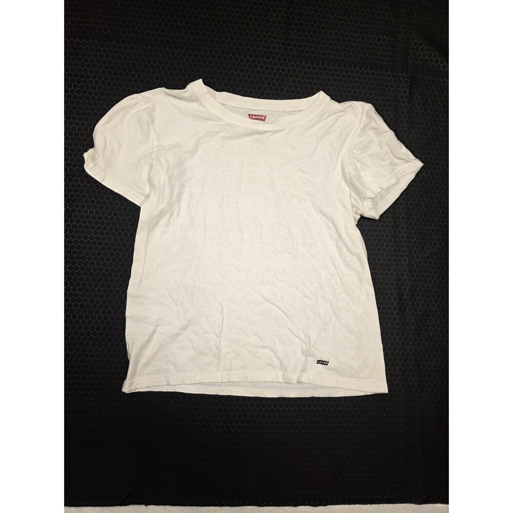 Levi's white cotton jersey crew neck short sleeve basic T-shirt size S